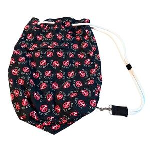 Ko Olina ladybug drawstring‎ backpack with zipper pouch